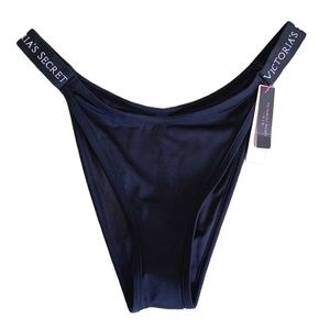 BRAZILIAN BLACK BIKINI BOTTOMS NWT SIZE / M